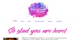 Desktop Screenshot of abundancebound.com